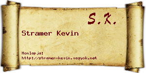 Stramer Kevin névjegykártya